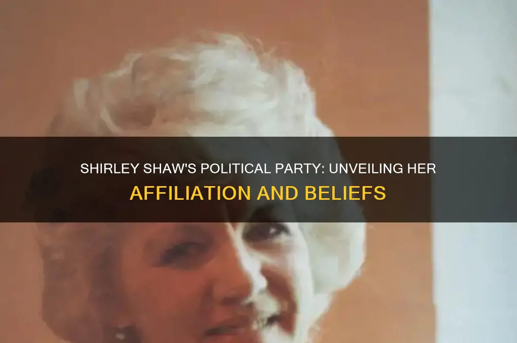 who is shirley shaw political party