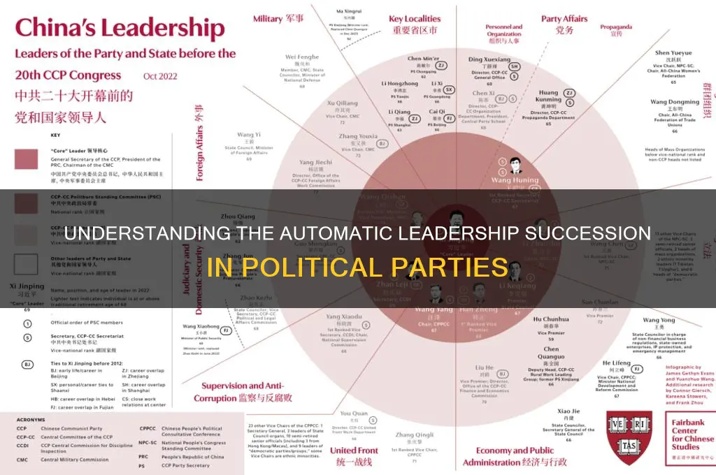 who is the automatic leader of a political party