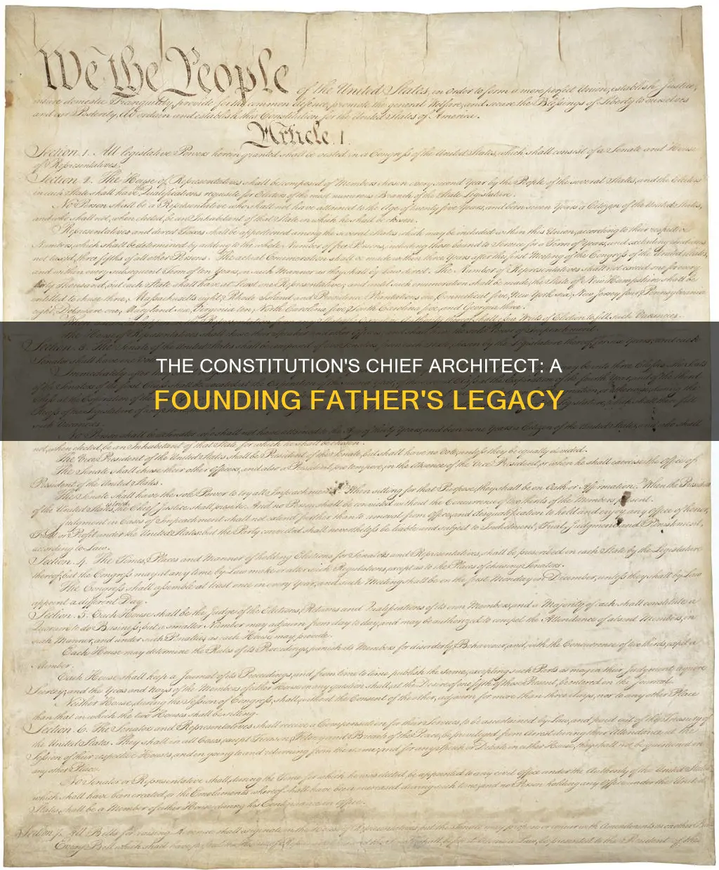 who is the chief architect of the constitution