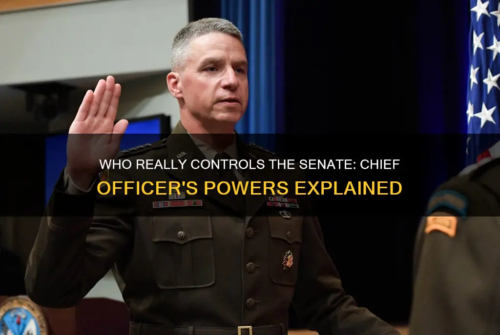 who is the chief officer of the senate