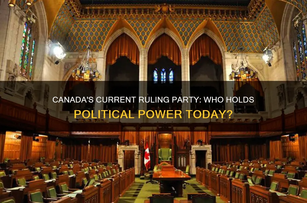 who is the current political party in power in canada