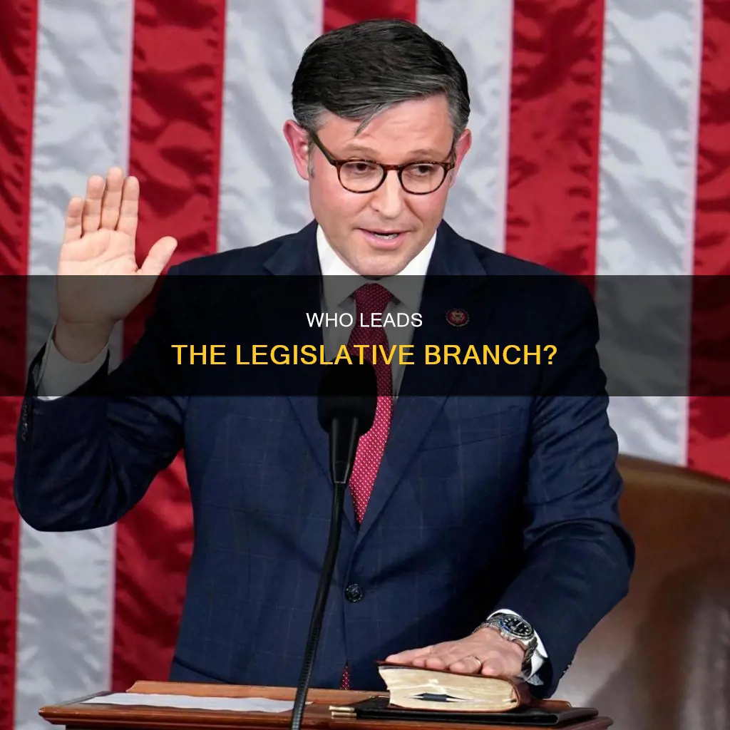who is the head of the legislative branch