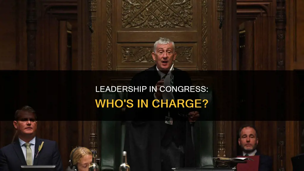 who is the leader of congress according to the constitution