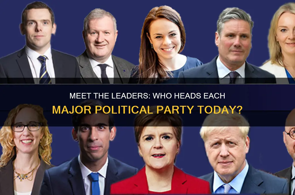 who is the leader of each political party