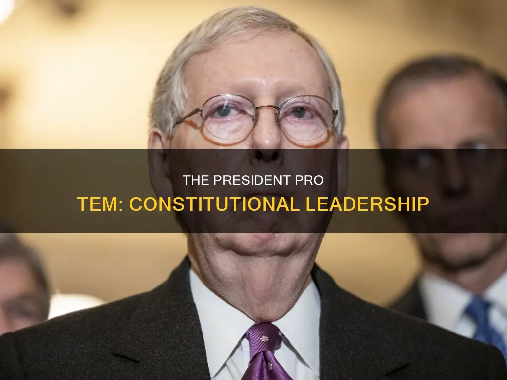 who is the pres pro tem in the constitution