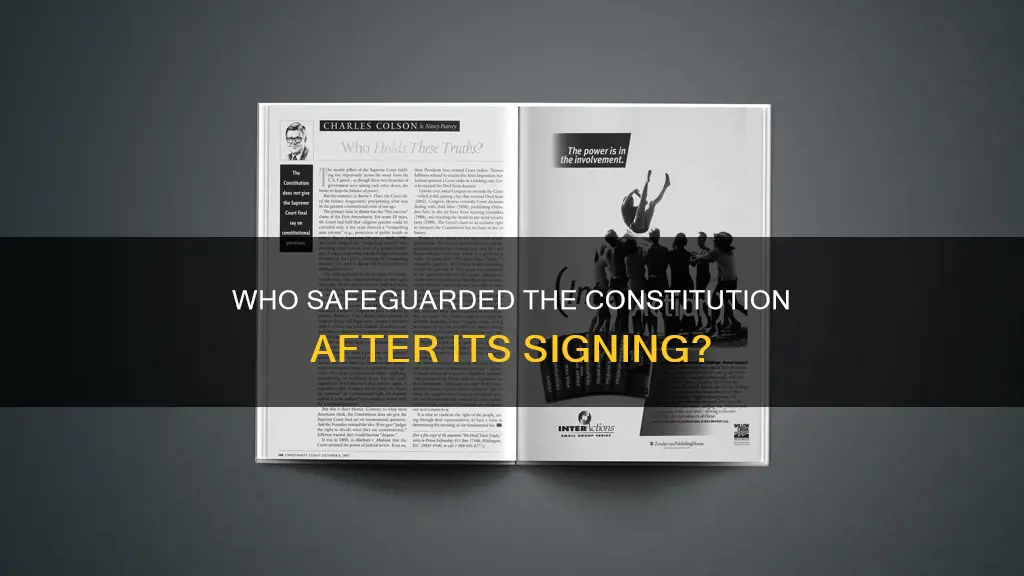 who looked over the constitution once everyone signed it