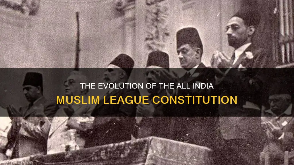 who made constitution of all india muslim league
