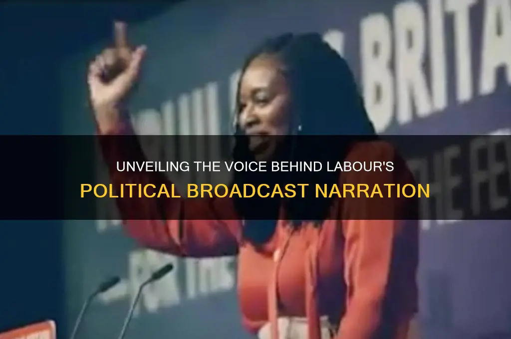 who narrates the labour party political broadcast