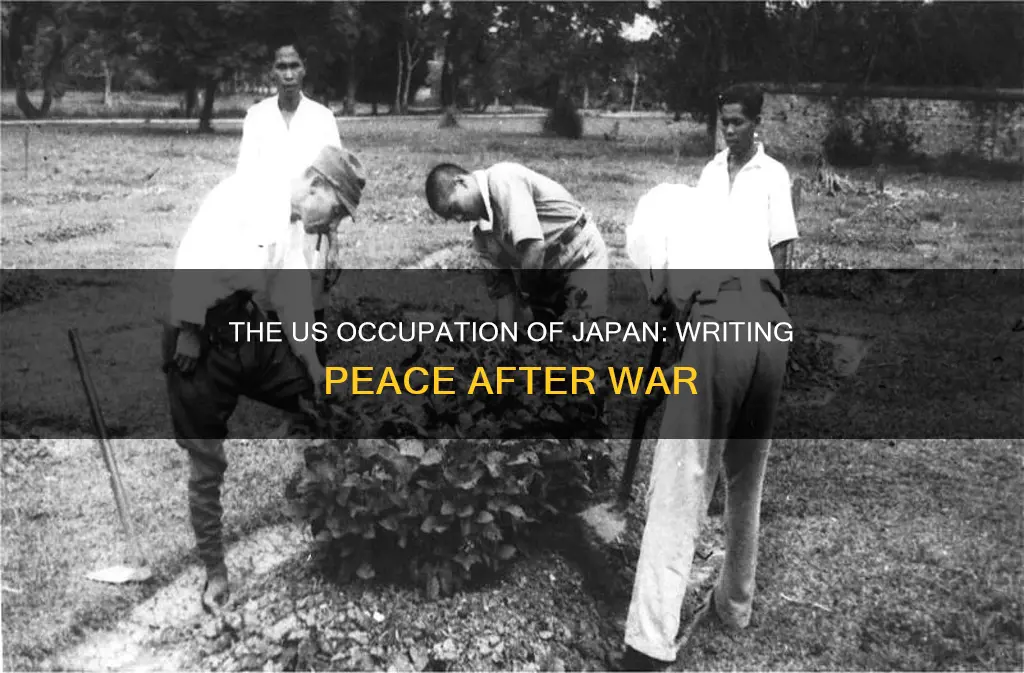 who occupied post-war japan and wrote its peace constitution