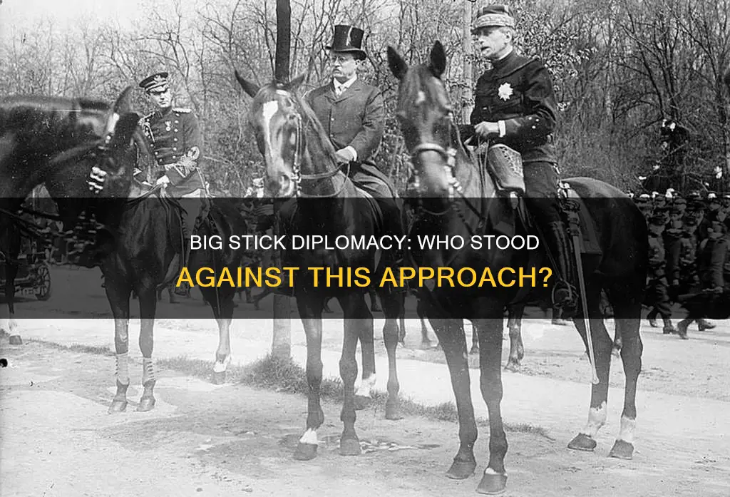 who opposed big stick diplomacy