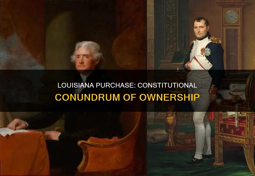 who owned the louisiana purchase when the constitution was signed