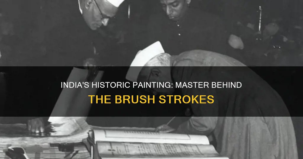 who painted the signing of the constitution of india
