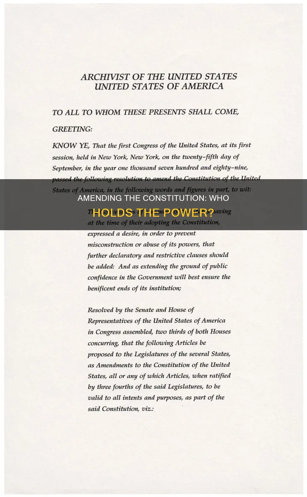 who passes amendments to the constitution