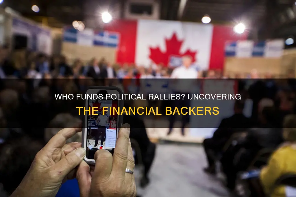 who pays for political rallies