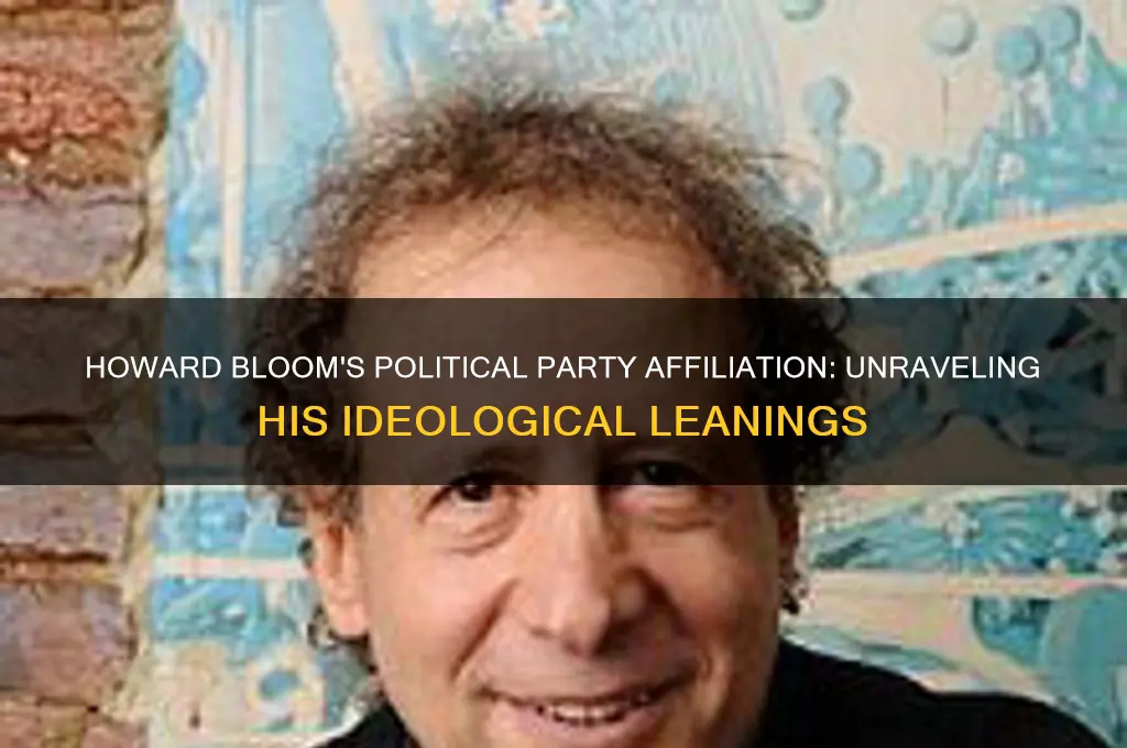 who political party does howard bloom belong to