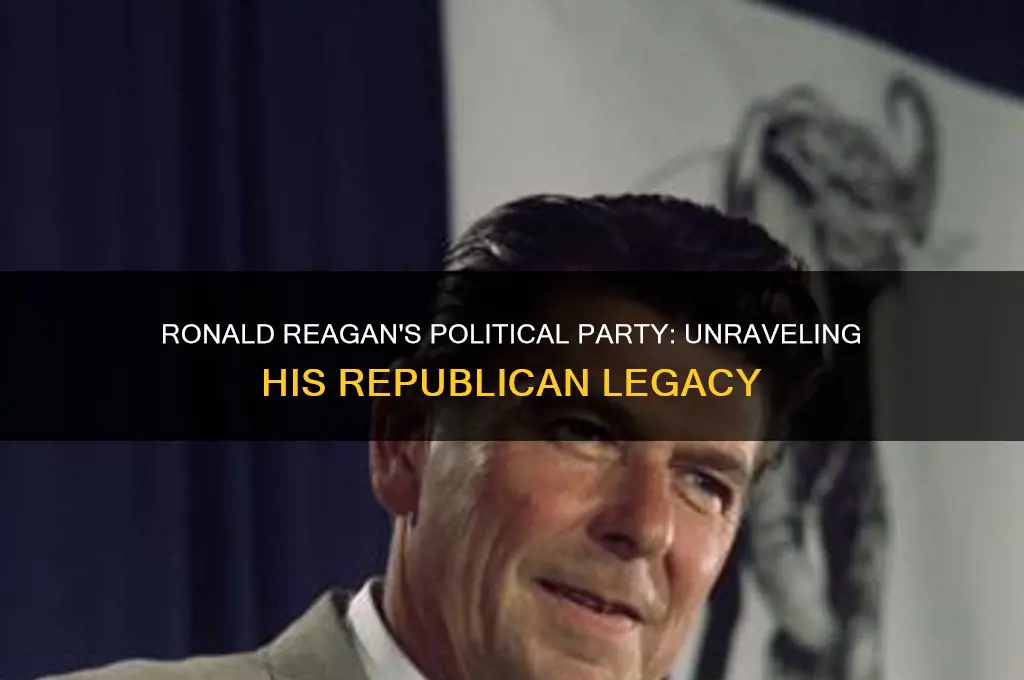who political party is ronald reagan from