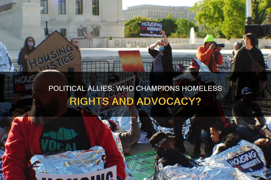 who politically advocates for homeless