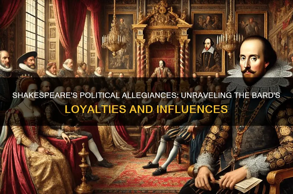 who politically did shakespeare support