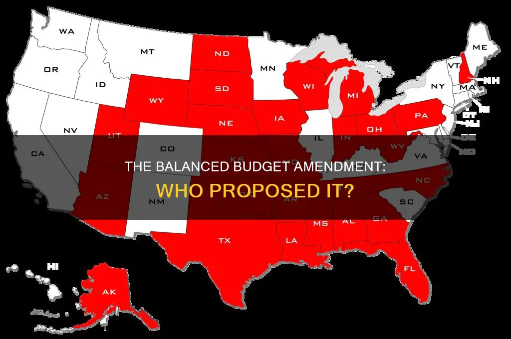 who proposed a balanced budget amendment to the constitution
