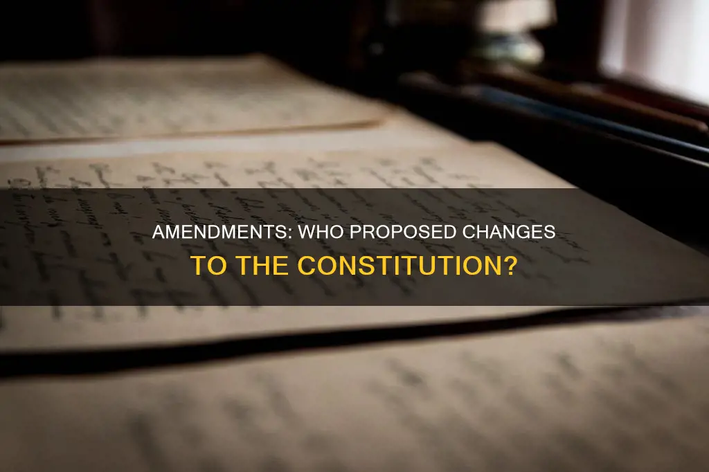 who proposed all the successful amendments to the constitution