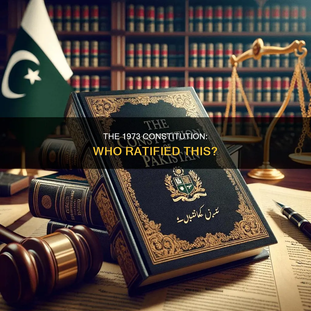who ratified the 1973 constitution