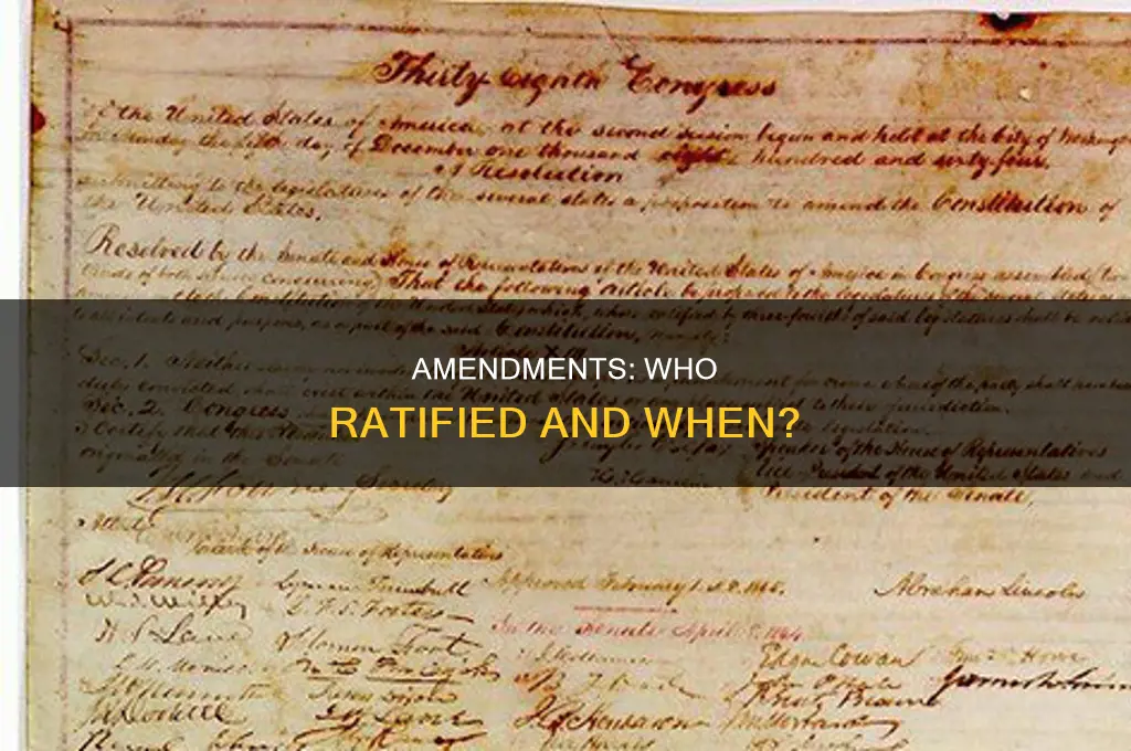 who ratified the amendments