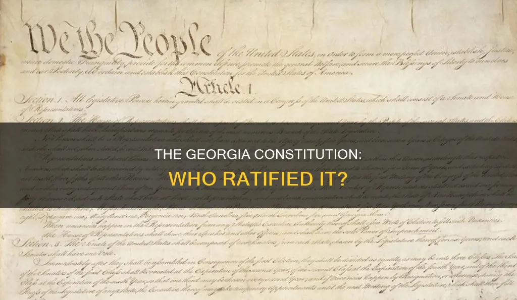 who ratified the georgia constitution