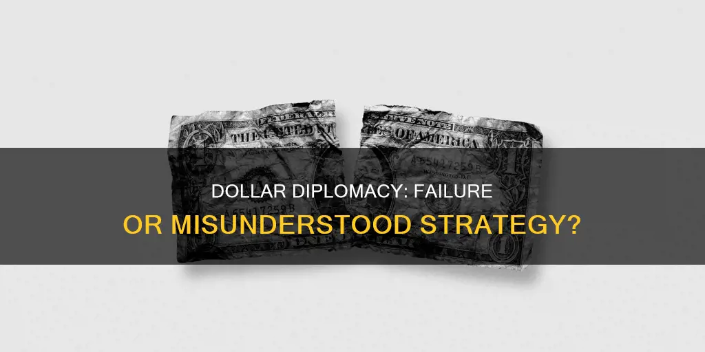 who said dollar diplomacy failed