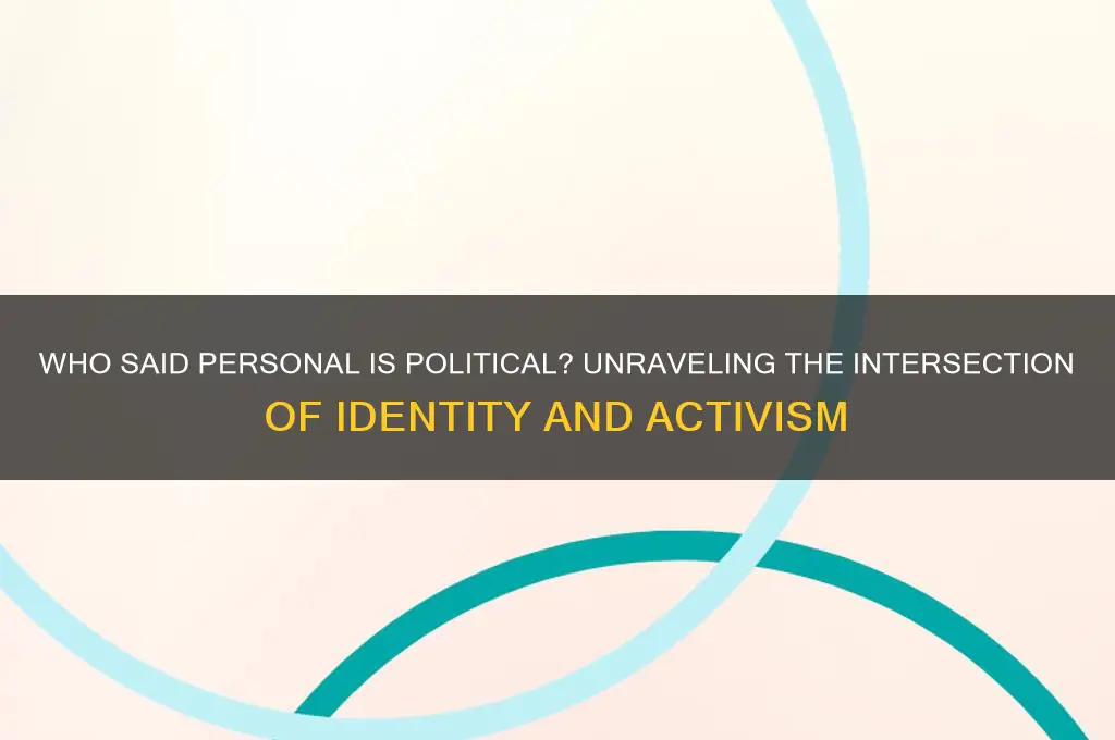 who said personal is political