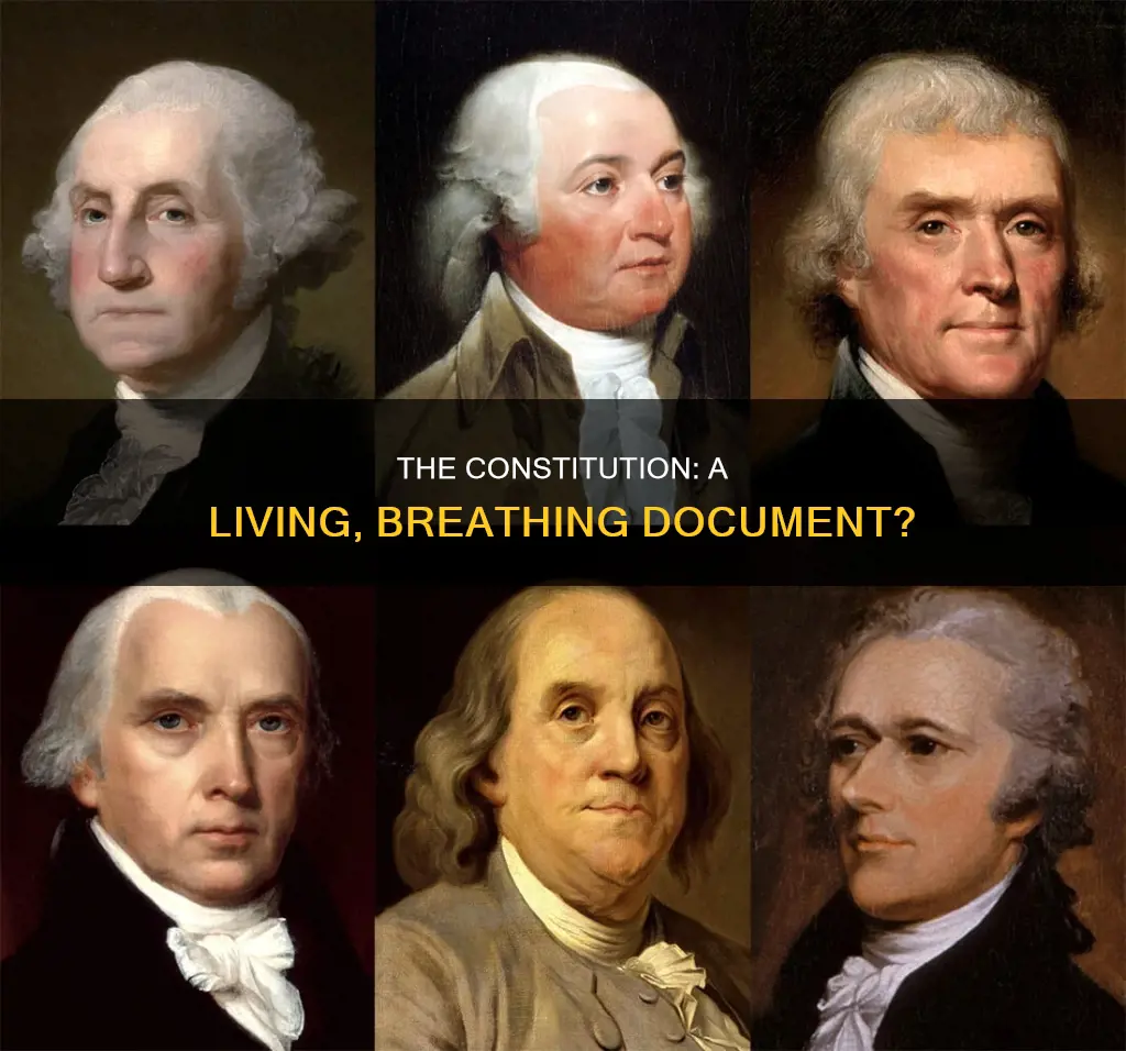 who said the constitution is a living breathing document