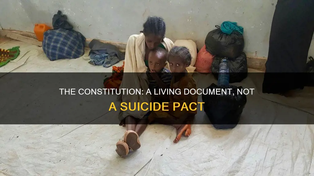 who said the constitution is not a suicide pact