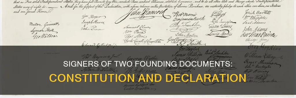 who signed both the constitution and the declaration of independence