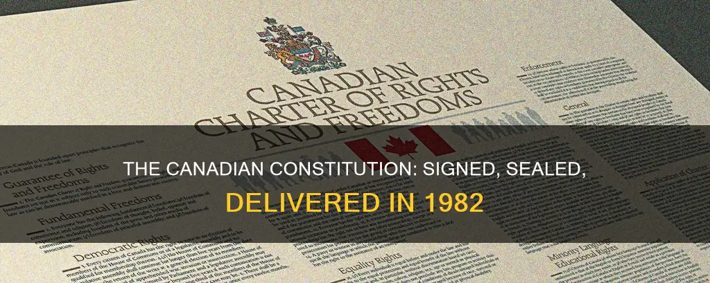 who signed the canadian constitution 1982