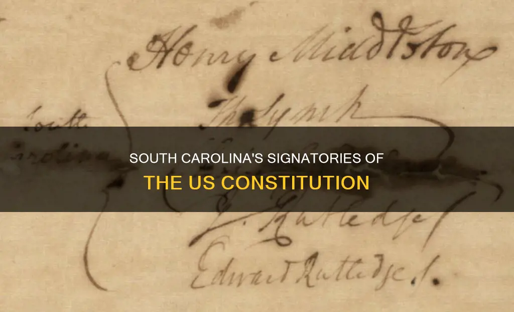 who signed the constitution from sc