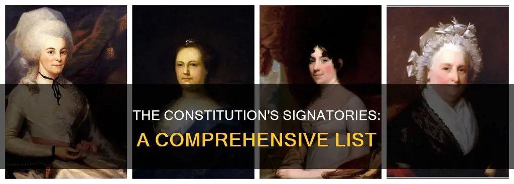 who signed the constitution list