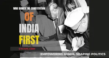 Who Was the First to Sign India's Constitution?
