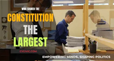 Largest Signatures on the Constitution: Who and Why?