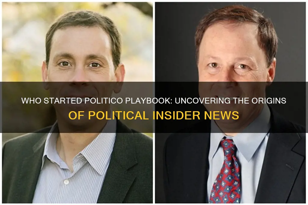 who started politico playbook