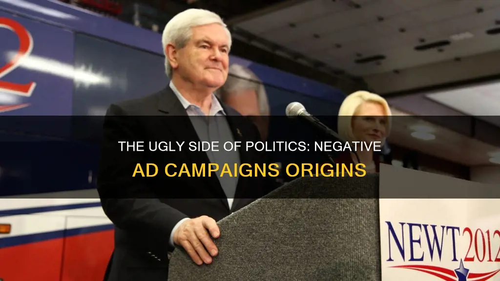 who started the negative political ad campaigns