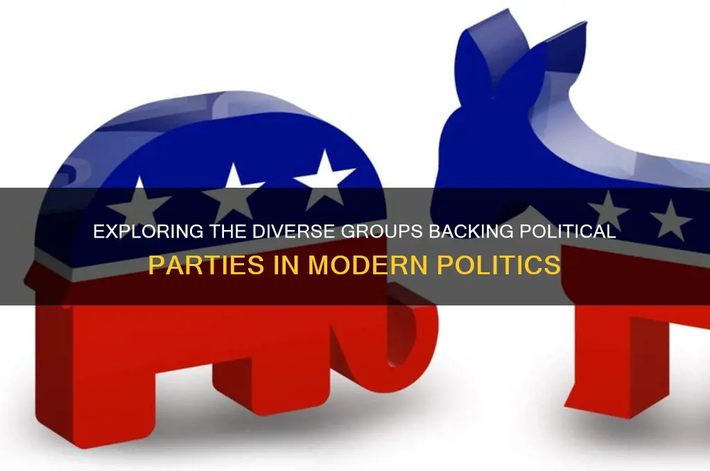 who supported political parties