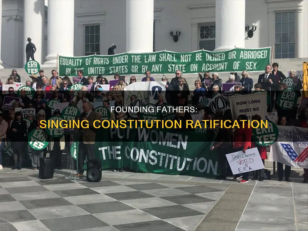 who supported the ratification singing of the constitution