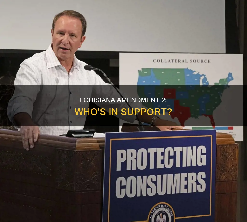 who supports louisiana constitutional amendment 2