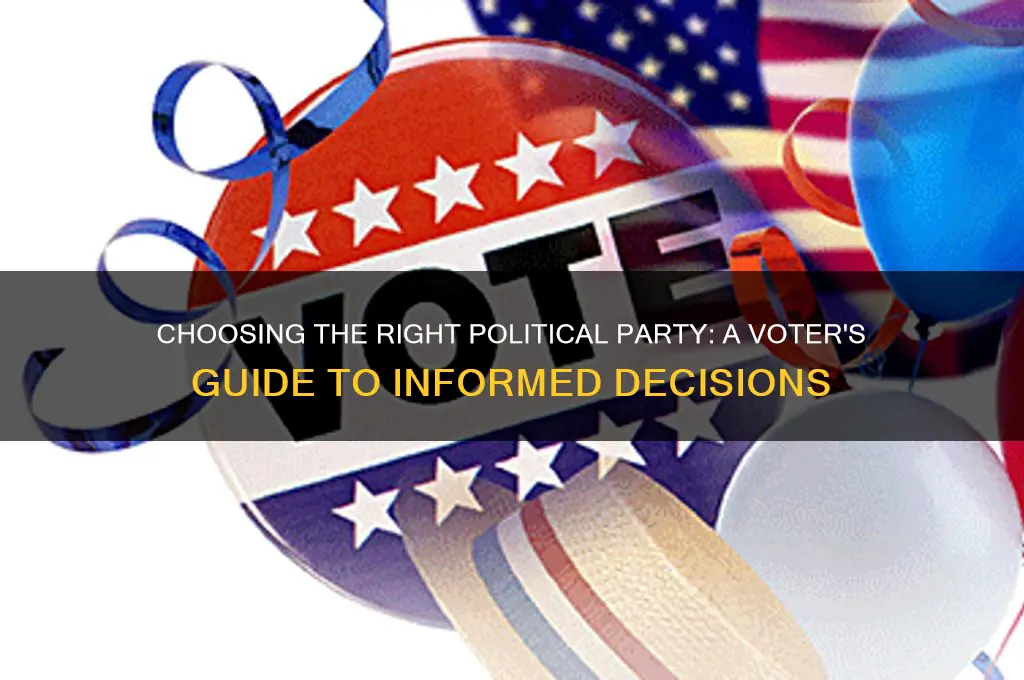 who to vote for political parties