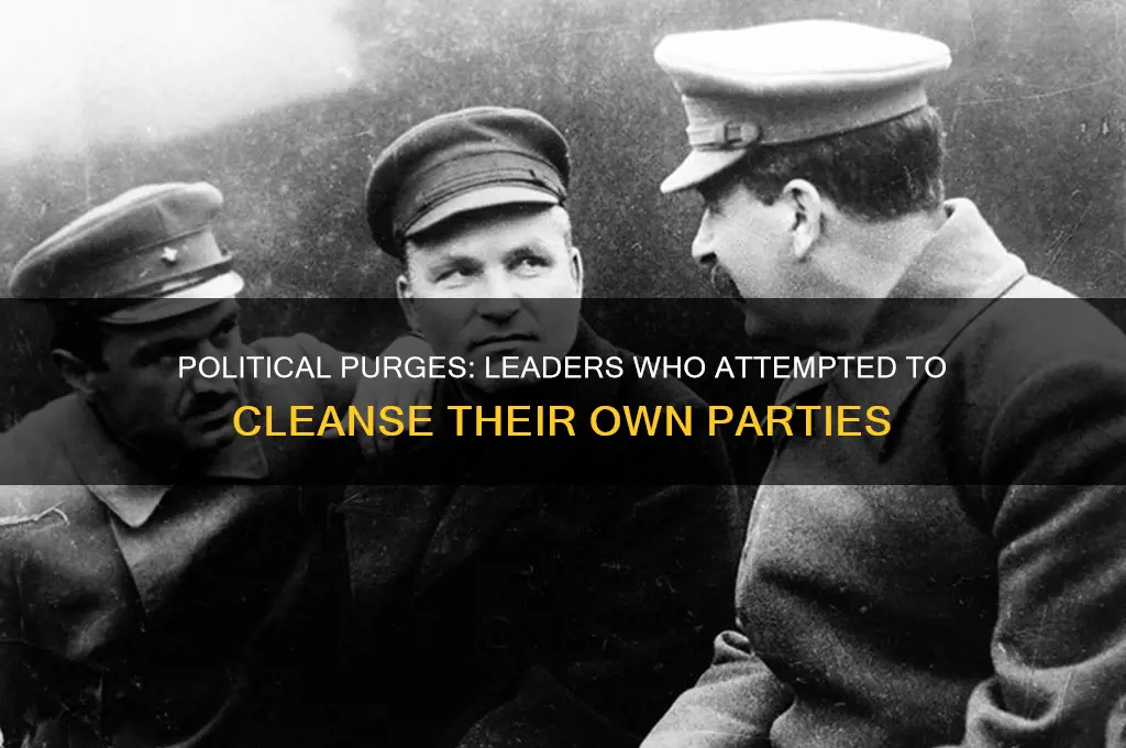 who tried to purge their political party