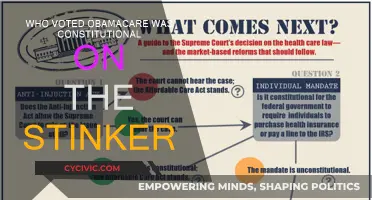 The Stinker's Verdict: Who Voted Obamacare Constitutional?