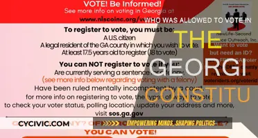The Georgia Constitution: Who Could Vote?