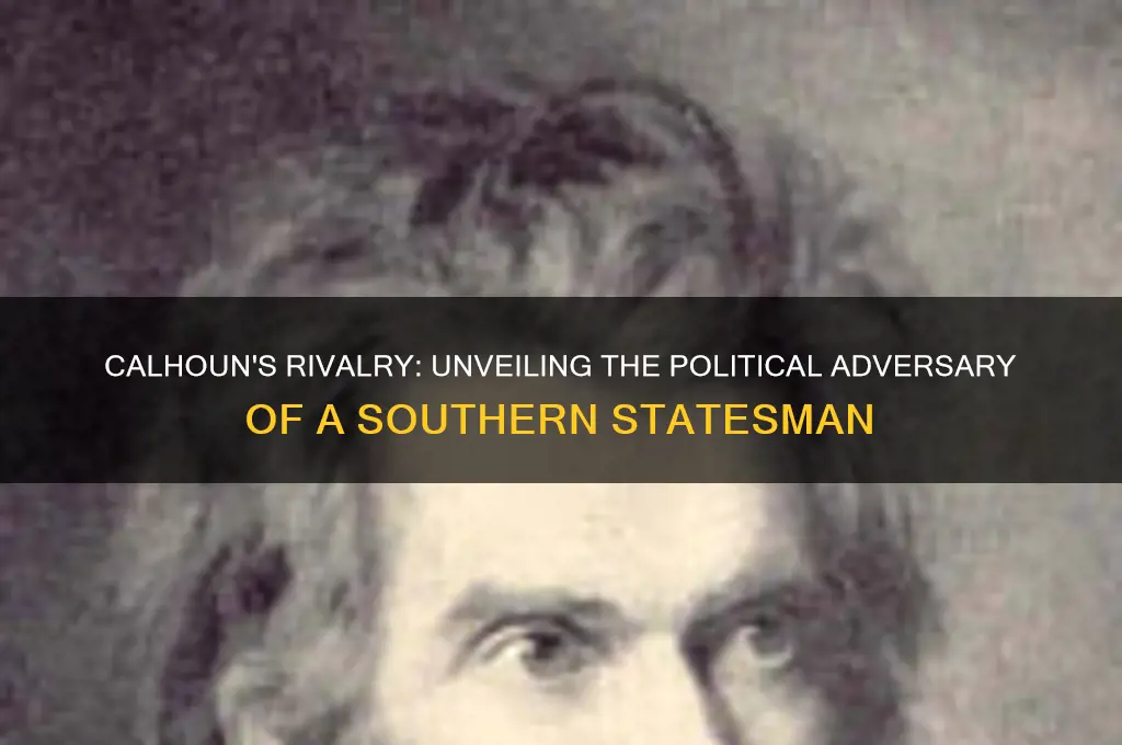 who was calhouns political enemy