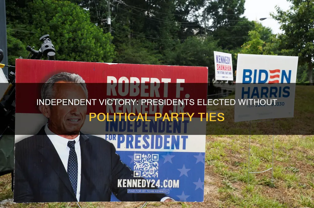 who was elected president without political party affiliation