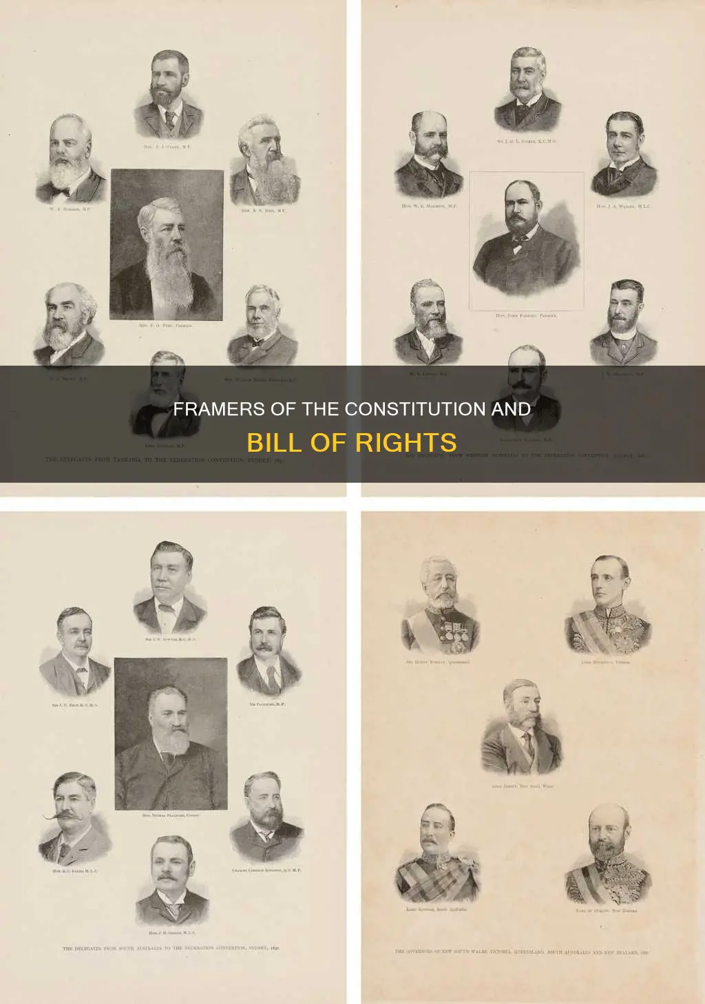 who was involved in writing the constitution and bill of