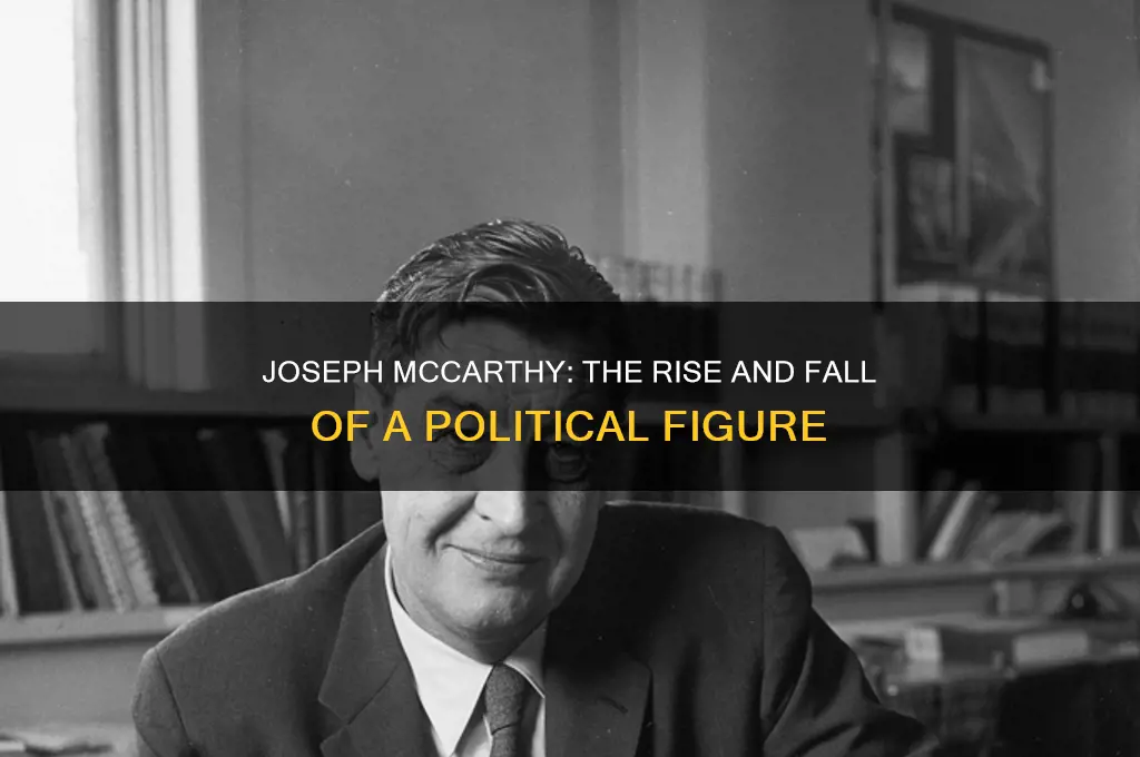 who was joseph mccarthy political